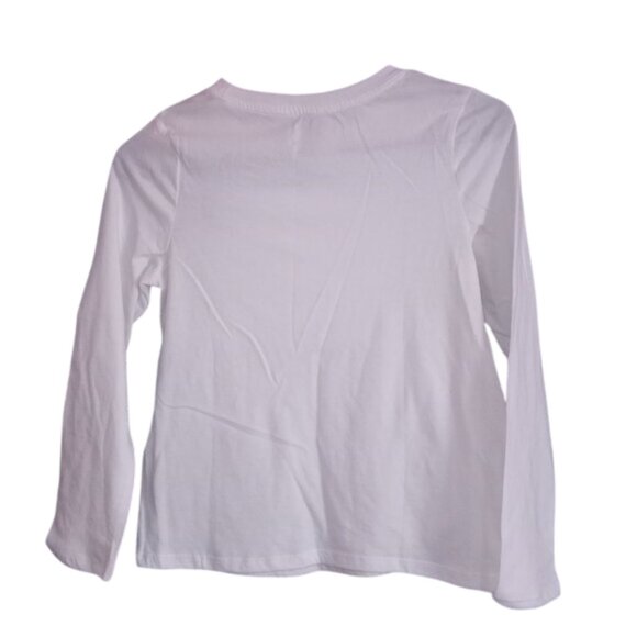 Girls Long Sleeve Flip Sequin 'Puppy Doughnut' T-Shirt - Size: 10/12 Large - Picture 5 of 7